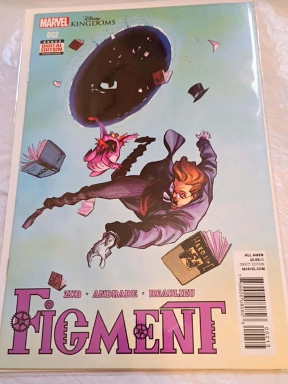 Marvel Figment Comic Book - Pink, Purple & Teal Cover